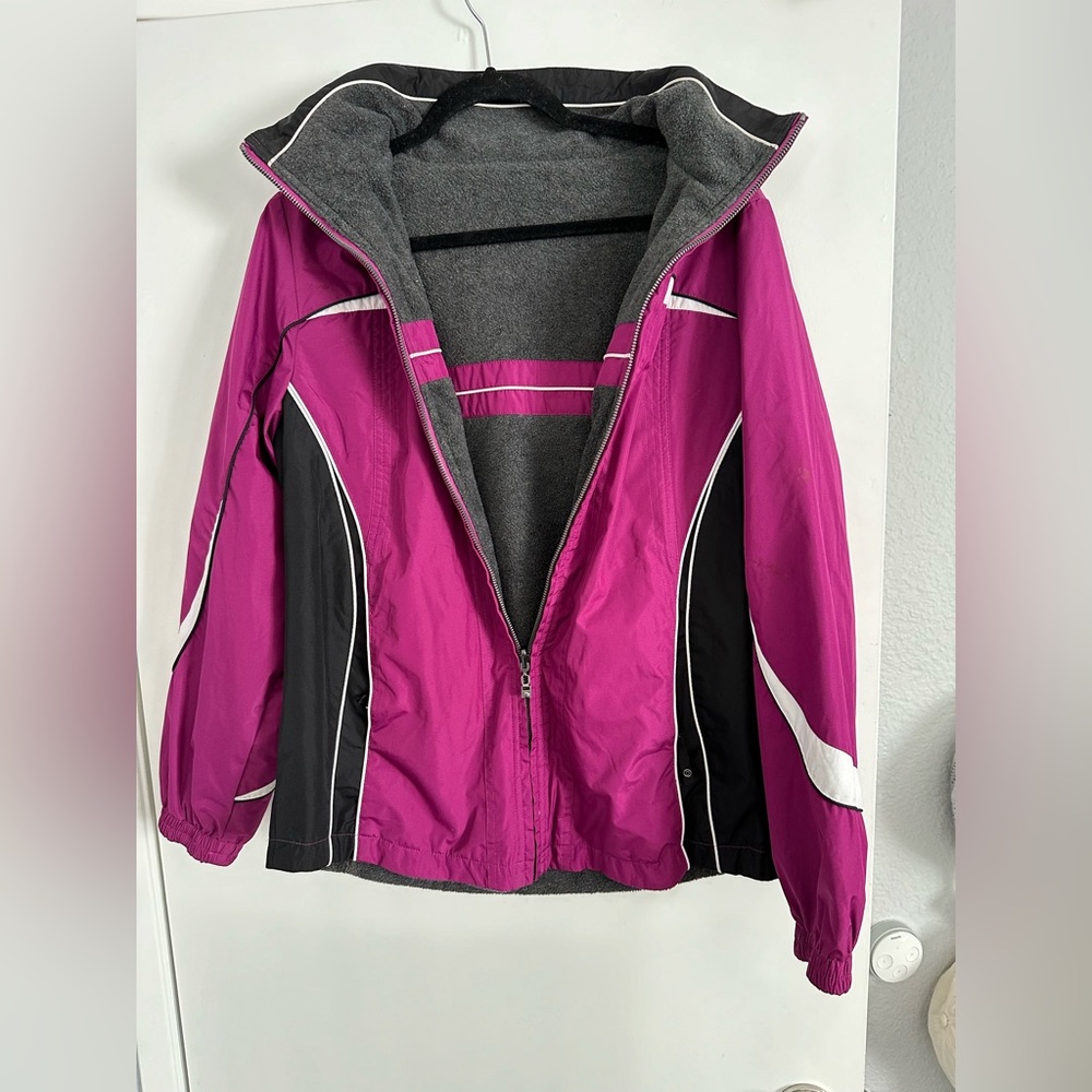 Fuchsia ski jacket